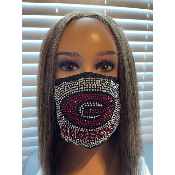 University of Georgia Bulldogs Bling Face Mask - Picture 9 of 10